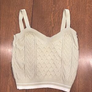 Cotton Emporium Light Green Knit Tank Top